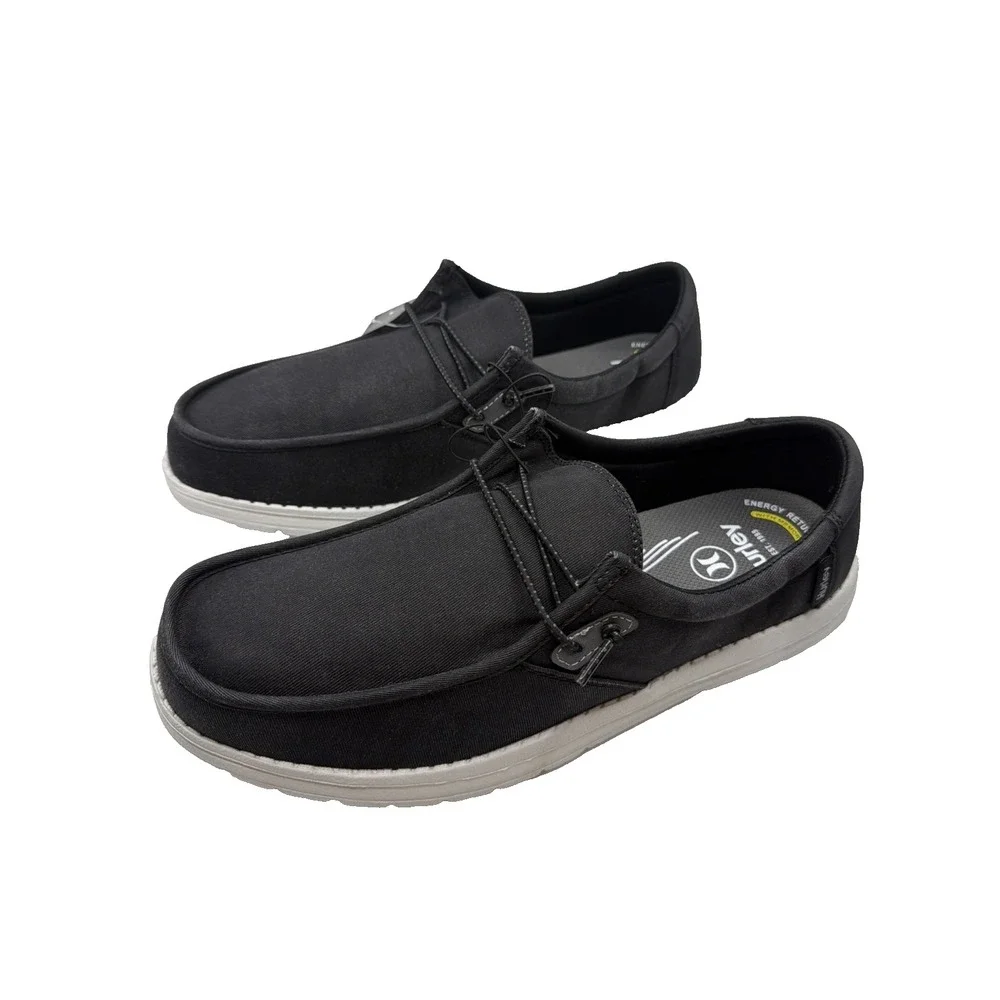 Hurley Men's Nesota Black Casual Sneaker Size 10 New.